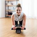 Automatic abdominal muscle exercise wheel with support HMS KA10 black 13