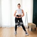 Automatic abdominal muscle exercise wheel with support HMS KA10 black 16