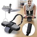 Automatic abdominal muscle exercise wheel with support HMS KA10 black 18