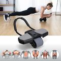 Automatic abdominal muscle exercise wheel with support HMS KA10 black 19