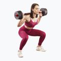 HMS SGP20 20kg black/red dumbbell set with barbell connection 6