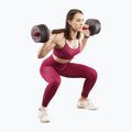 HMS SGP30 30kg black/red dumbbell set with barbell connection 9