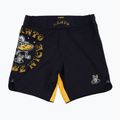 MANTO Just Be Nice men's training shorts black MNS004_BLK/YEL_2S