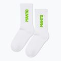 Socks MANTO Logotype white/green