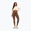 Women's training leggings Octagon Legion Ribber brown 2