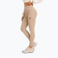 Women's training leggings Octagon Legion Ribber beige 4