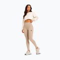 Women's training leggings Octagon Legion Ribber beige 6