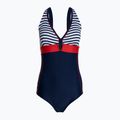 Women's one-piece swimsuit AQUA-SPEED Maris blue/white