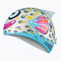 AQUA-SPEED swimming cap Zoo Fish 02 white-blue 115 2