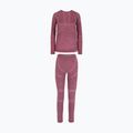 Women's thermal underwear set Viking Lan Pro claret/light pink