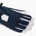 Men's ski gloves Viking Sven Ski navy/white leather 5