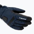 Men's ski gloves Viking Lars Ski navy/black leather 5