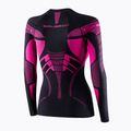 Women's Brubeck Dry thermal top black/fuchsia 4