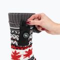 Glovii GOB white/red/grey heated slippers with socks 5