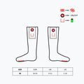Glovii GOB white/red/grey heated slippers with socks 17
