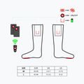 Glovii GQ3 heated socks with remote control red 11