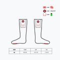 Glovii GQ5 white/red/grey heated slippers with socks 8