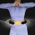 Hula hop with weight and counter HMS HHM13 black/gold 13