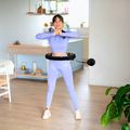 Hula hop with weight and counter HMS HHM13 black/gold 19