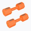 Adjustable dumbells HMS HL03 2 x 2,5 kg orange
