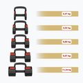 Adjustable dumbbell HMS HL05 3in1 11,34 kg kg black/red 4