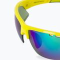 GOG Falcon Xtreme neon yellow/black/polychromatic green cycling glasses E863-4 6