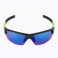 GOG Steno matt black/green/polychromatic white-blue cycling glasses E540-2 3