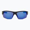 GOG Steno matt black/green/polychromatic white-blue cycling glasses E540-2 8