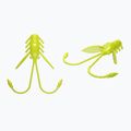 Libra Lures Pro Nymph Krill rubber lure 15 pcs hot yellow PRONYMPHK18