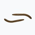 Libra Lures Fatty D'Worm Cheese rubber bait 8 pcs brown FATTYDWORMK75