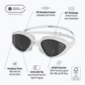 Swim goggles BuddySwim Ozean white / smoke 2
