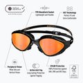 Swim goggles BuddySwim OzeanX Mirror black / orange 8