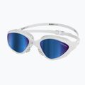 Swim goggles BuddySwim OzeanX Mirror white / blue
