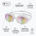 Swim goggles BuddySwim OzeanX Mirror white / iridium 4