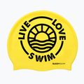 Swim cap BuddySwim LLS2 Silicone yellow