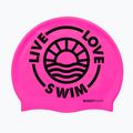 Swim cap BuddySwim LLS2 Silicone pink