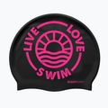 Swim cap BuddySwim LLS2 Silicone black / pink