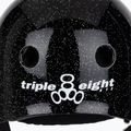 Triple Eight The Certified Sweatsaver black glitter helmet 7