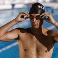Swim goggles ZONE3 Volare Streamline Racing black/red/silver polarized mirror revo 3
