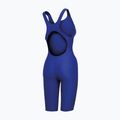 Women's one-piece swimsuit ZONE3 Performance Speed Kneeskin blue/white 2