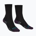 Women's socks Bridgedale Lightweight Merino Performance Boot Original black/purple