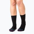 Women's socks Bridgedale Lightweight Merino Performance Boot Original black/purple 5