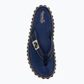 Gumbies Islander flip flops in navy blue 6