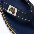 Gumbies Islander flip flops in navy blue 7