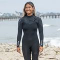 Women's swimming wetsuit Xcel Comp 3/2 mm Full black/black palm/monstera print 7