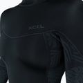 Women's swimming wetsuit Xcel Axis Back Zip Spring 2 mm black/palm/monstera print 4