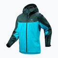 Men's Arcteryx Alpha blue tetra/pytheas rain jacket 7