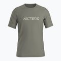 Men's Arc'teryx Ionia Merino Wool Arc'Word Logo forage T-shirt 6
