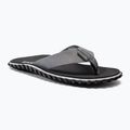 Gumbies Duckbill flip flops grey and black