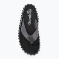 Gumbies Duckbill flip flops grey and black 6